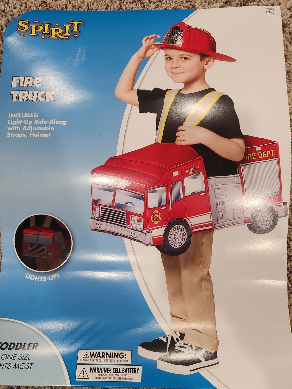Firetruck Costume -Halloween Or Dress Up